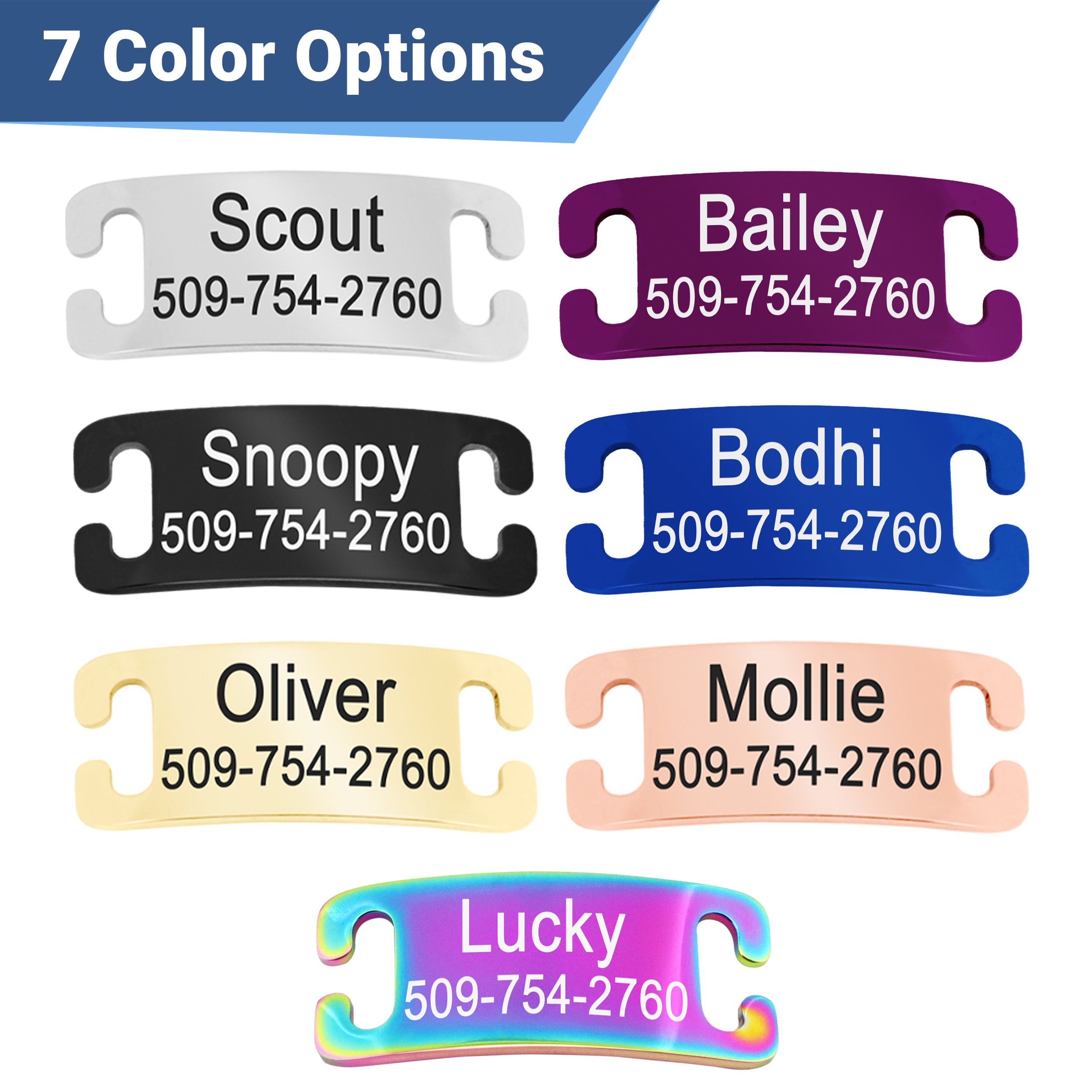 gotags-silent-slide-on-pet-id-tag-stainless-steel-fits-most-collars image 2