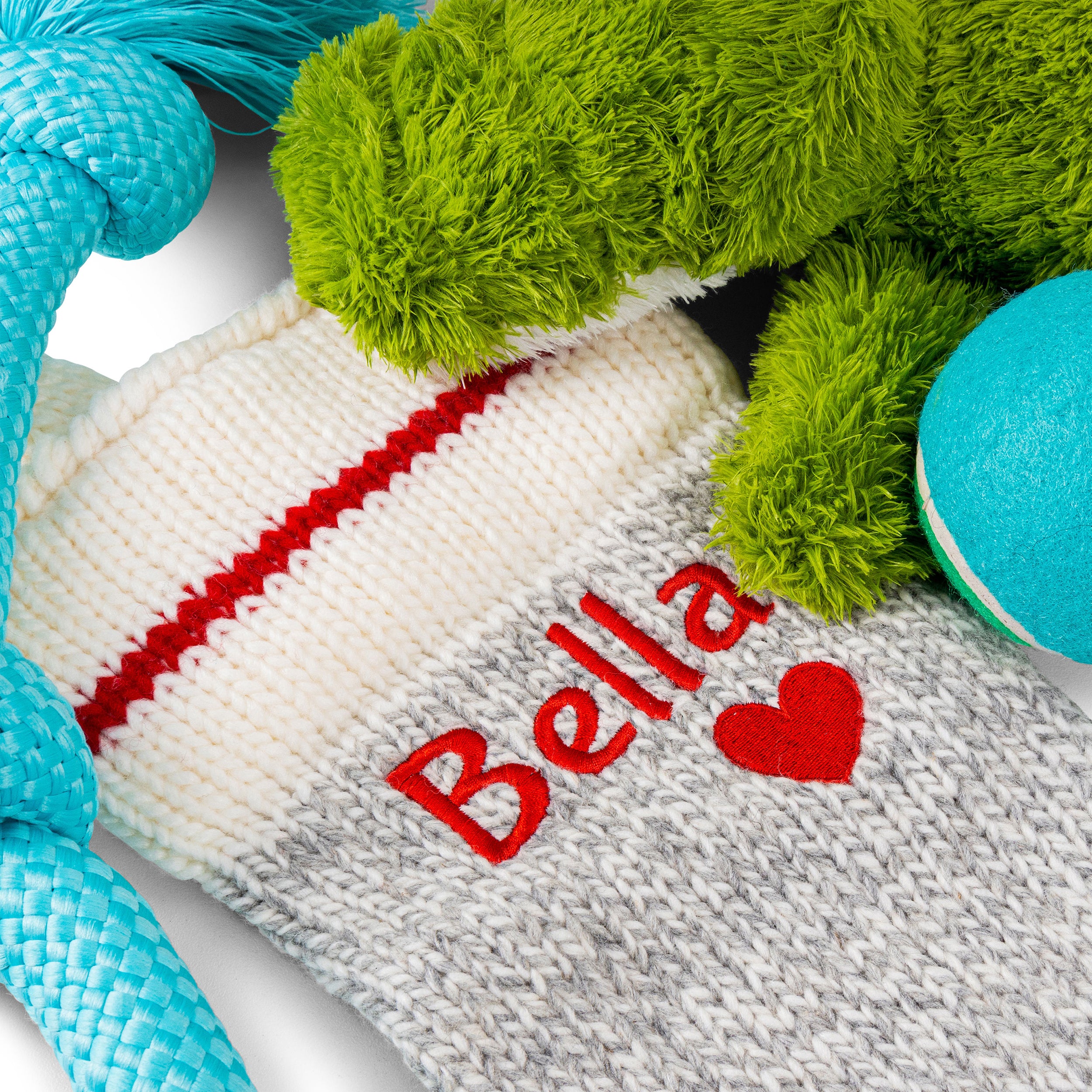 gotags-personalized-hand-knit-christmas-stocking-embroidered-name-paw-heart-100- image 7