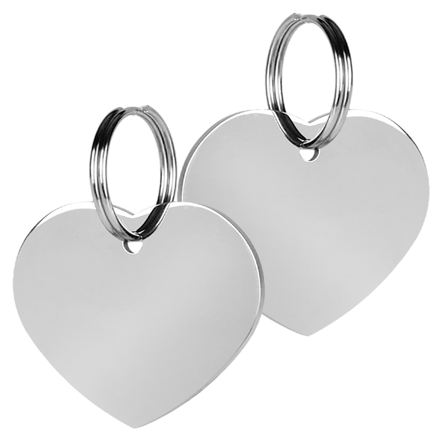 gotags-personalized-heart-pet-id-tag-stainless-steel-double-sided-engraving image 2