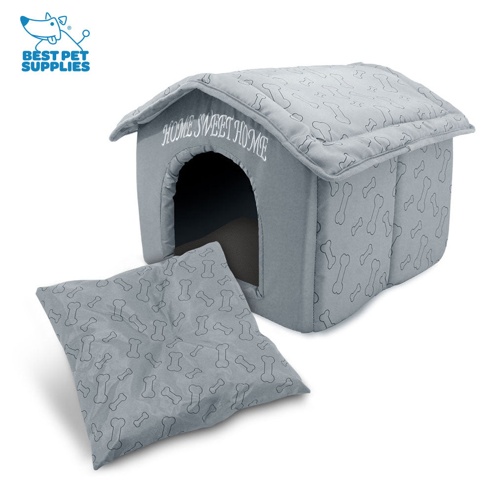 voyager-plush-indoor-pet-house-cozy-hideaway-bed-for-cats-dogs-kittens-puppies image 8