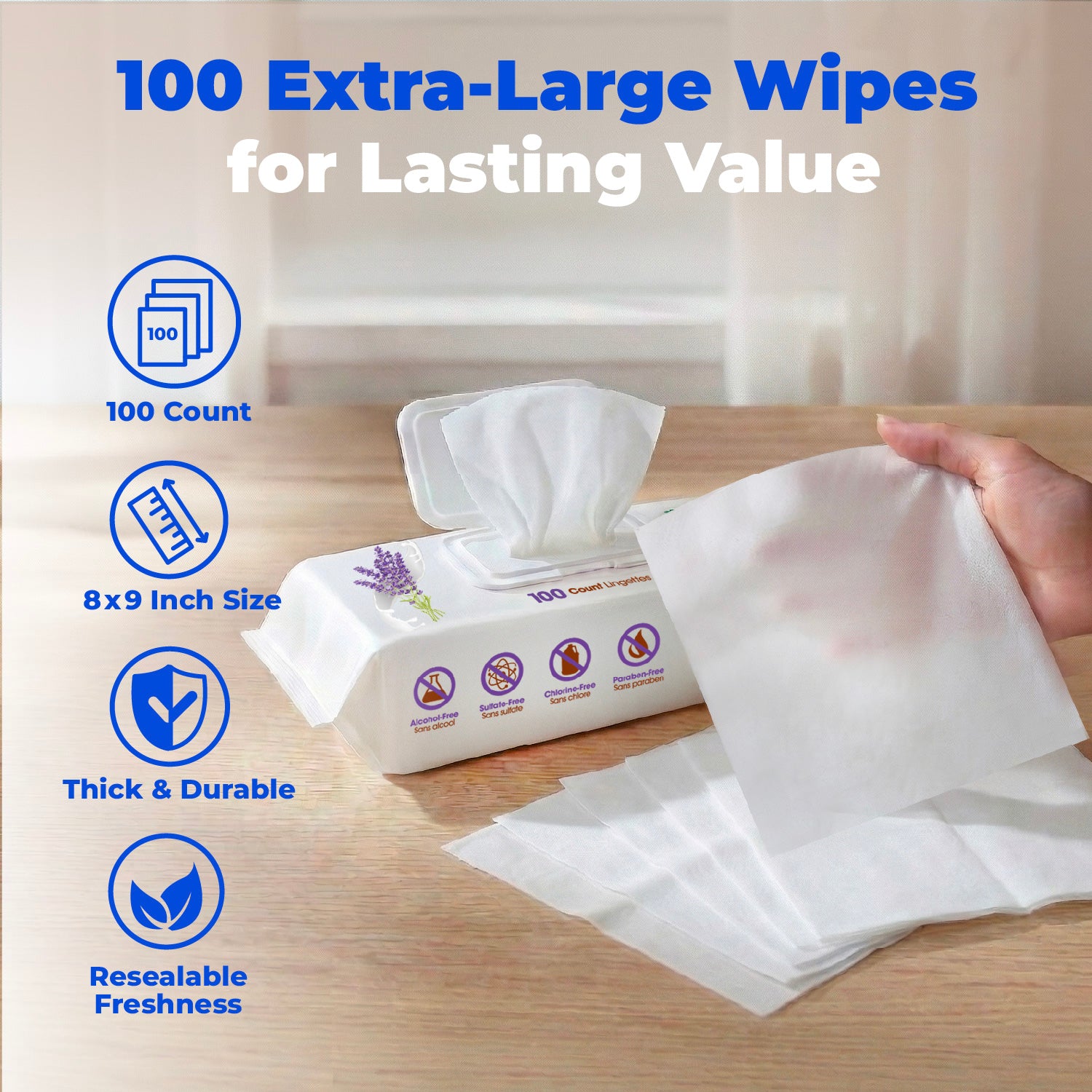 voyager-grooming-pet-wipes-8-x-9-large-hypoallergenic-wipes-for-dogs-and-cats-mu image 5