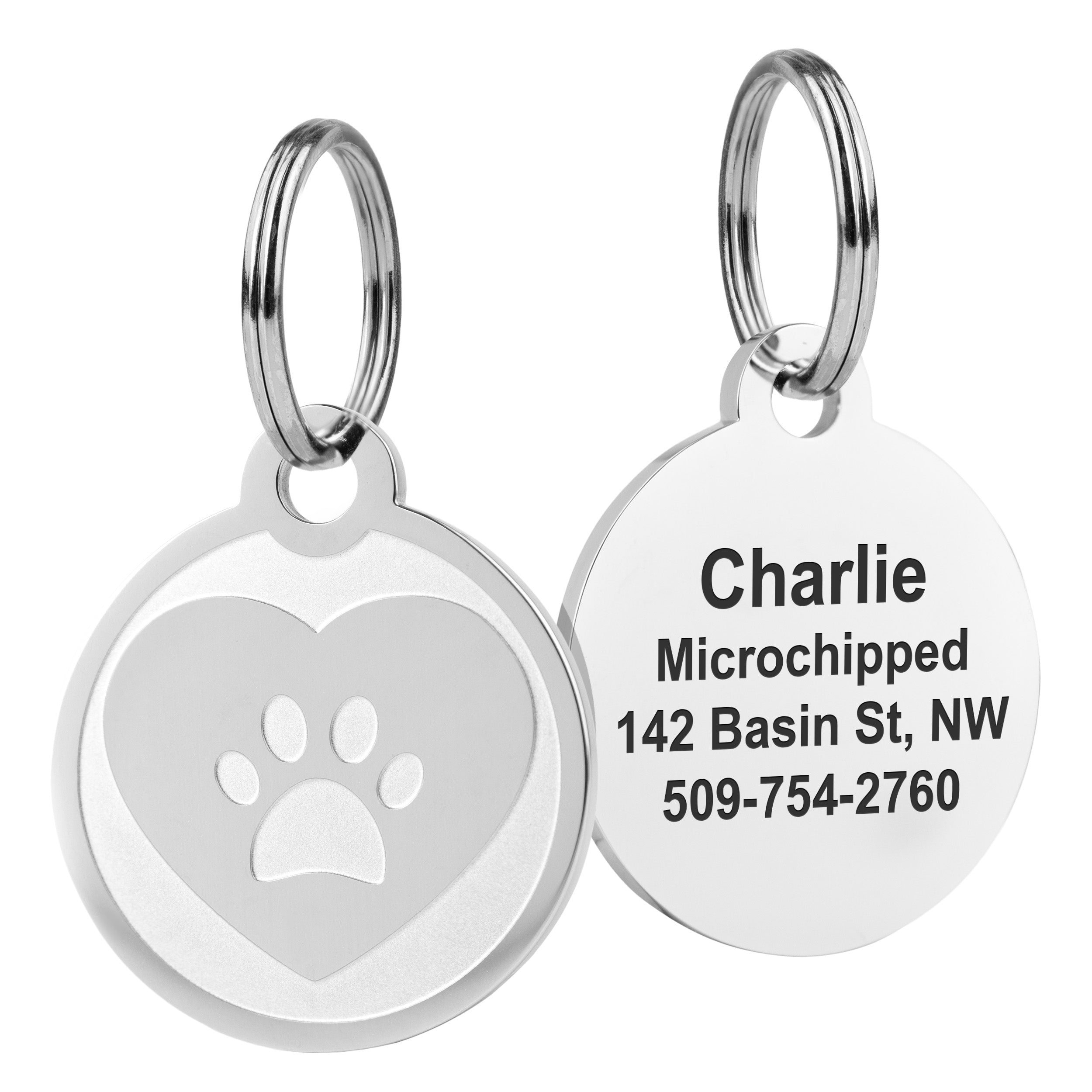 gotags-embossed-pet-id-tag-7-designs-stainless-steel-custom-engraving image 3