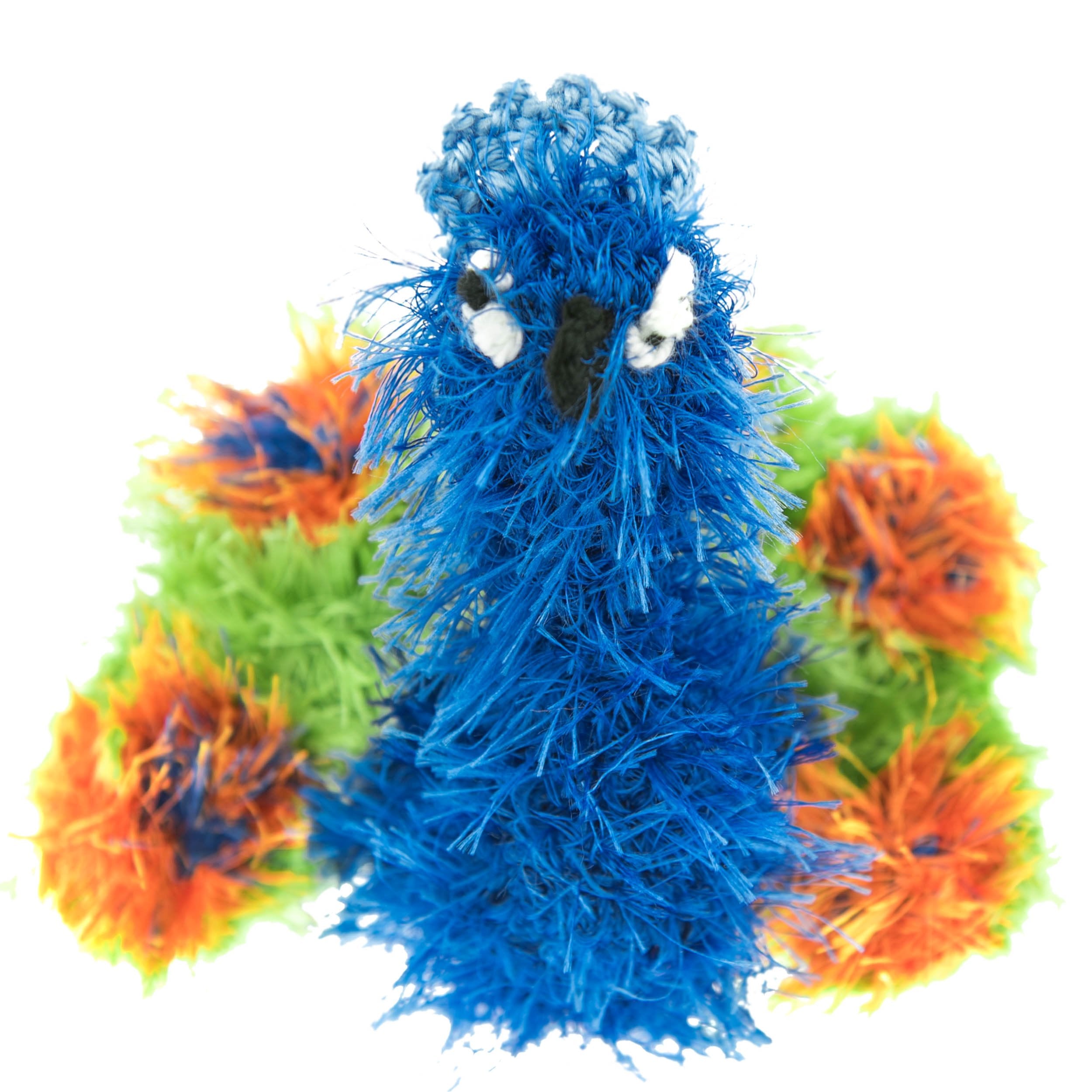 mendota-pet-peacock-handmade-squeaky-dog-toy-small-6-x4-x3 image 2