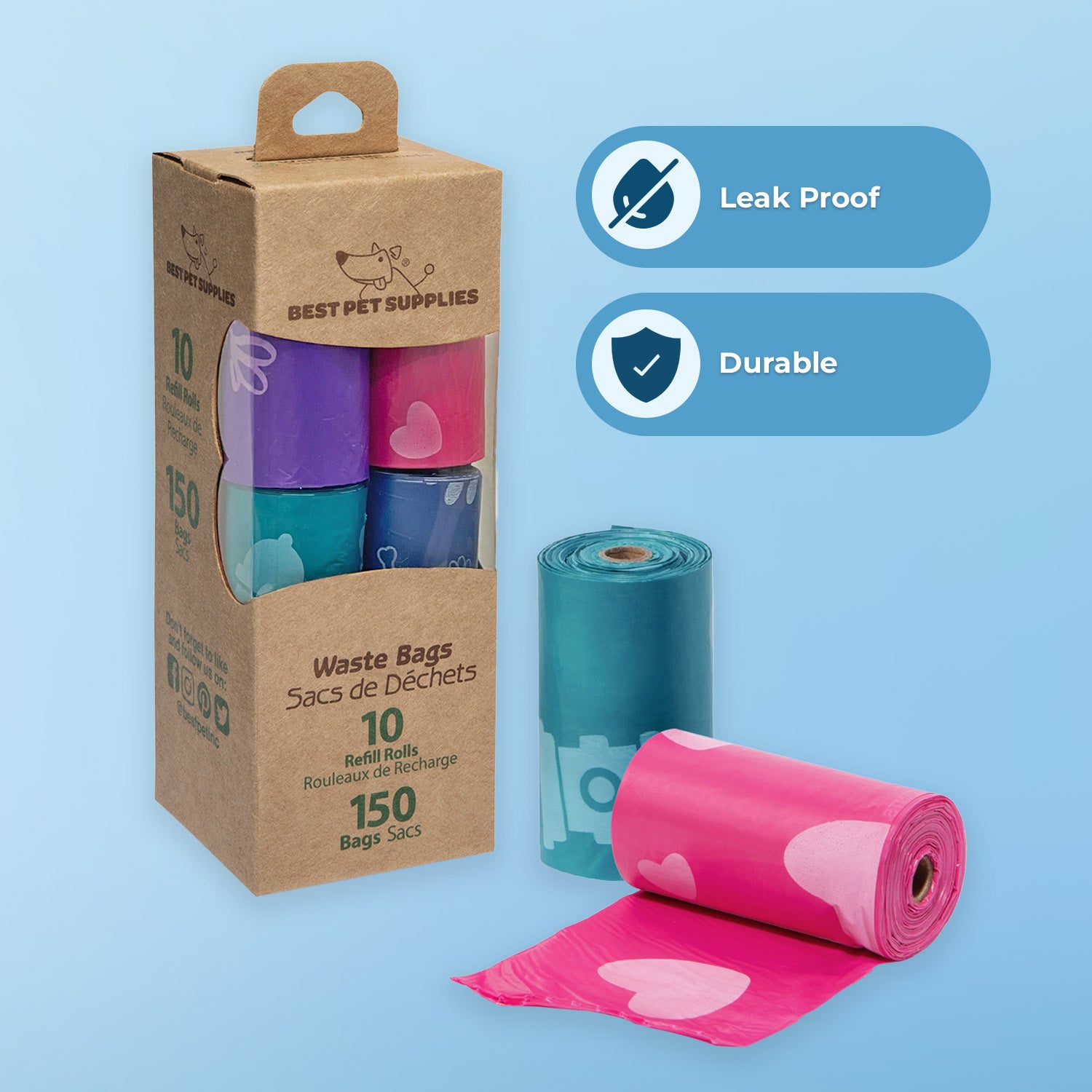 voyager-pet-waste-bags-150-count-leak-proof image 2