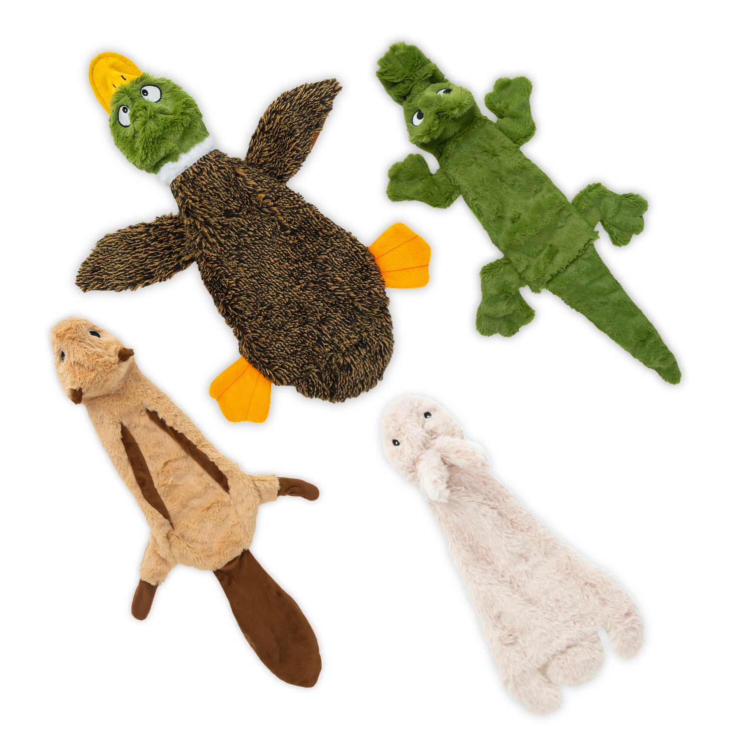 voyager-2-in-1-fun-skins-stuffing-free-dog-toys-4-pack-set image 1