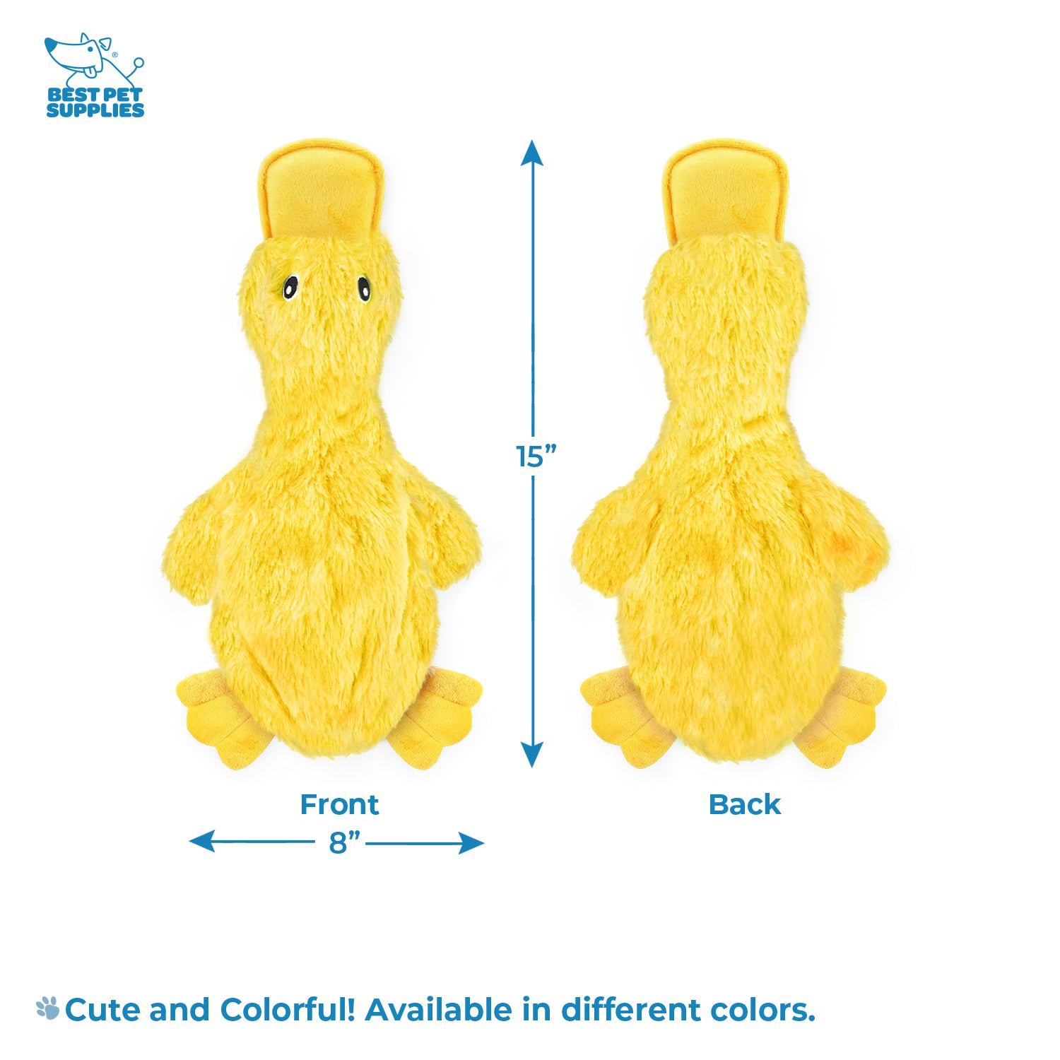 voyager-crinkle-duck-stuffless-dog-toy image 3