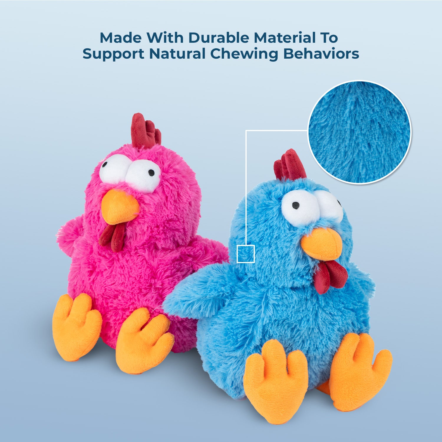 voyager-mrs-cluck-squeaky-plush-dog-toy-soft-chicken-plush-with-squeaker image 5