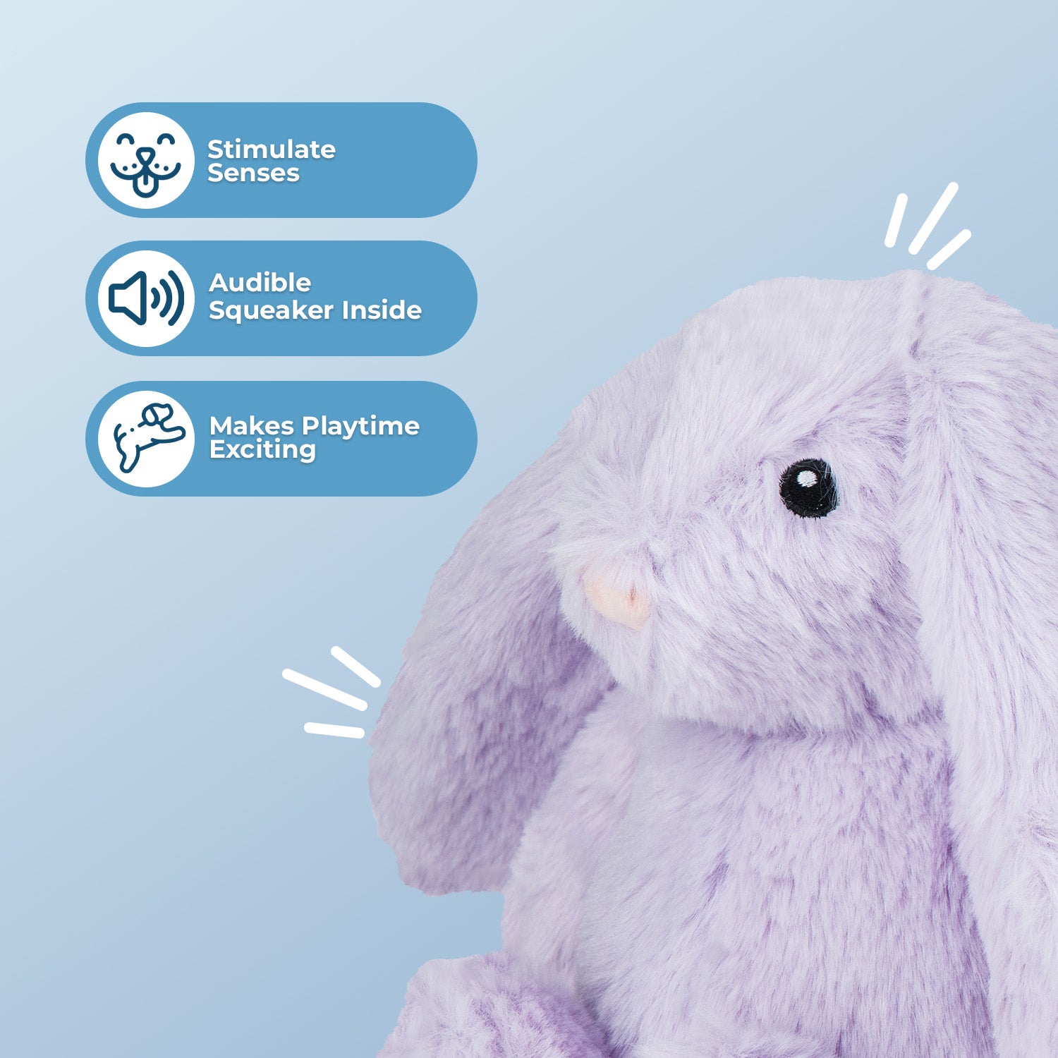 voyager-bunny-buddies-squeaky-and-crinkle-plush-dog-toys image 2