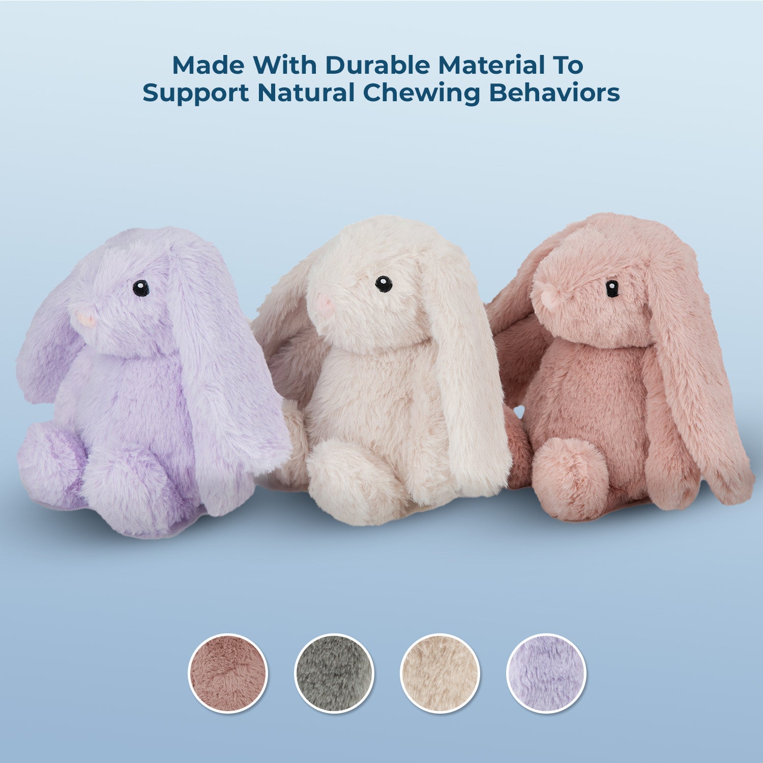 voyager-bunny-buddies-squeaky-and-crinkle-plush-dog-toys image 4