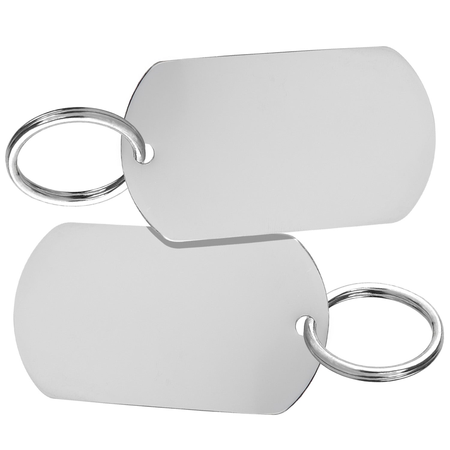 gotags-rectangle-pet-id-tag-stainless-steel-personalized-double-sided-engraving image 2