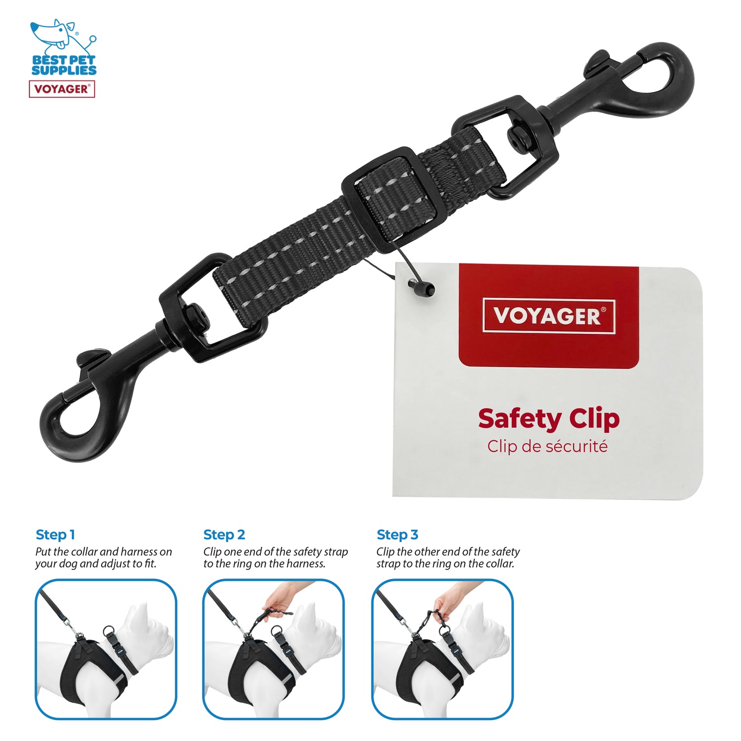 voyager-dual-clasp-safety-clip-for-collar-harness image 2
