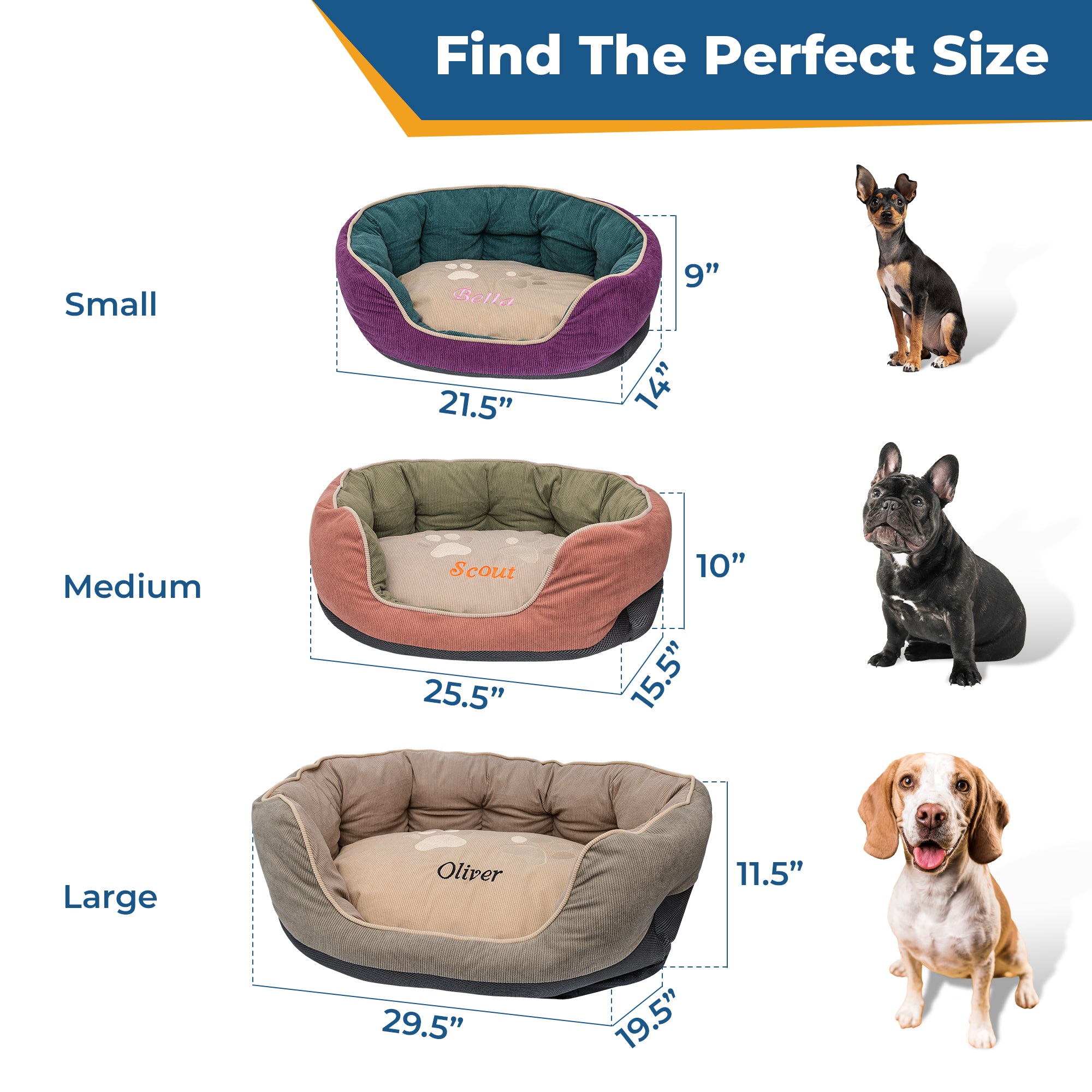 gotags-personalized-embroidered-round-waterproof-dog-bed image 6